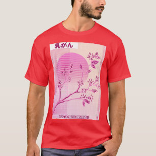 Camiseta Sensibilização do Cancer Sakura Cherry Blossom Ros