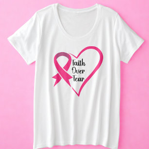 Camiseta Sensibilização do Cancer sobre o medo