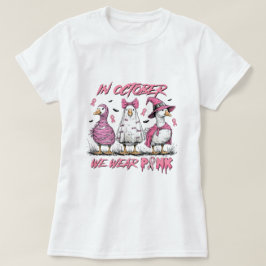 Camiseta Sensibilização do cancer Vestimos rosa