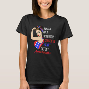 Camiseta Sensibilização Do Guerreiro Doença Cardíaca Forte