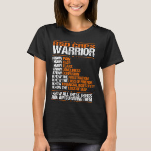 Camiseta Sensibilização do RSD CRPS Conheço Fita Laranja