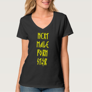 Camiseta Sensibilização do solteiro Ninfomaníaco Dourado Um