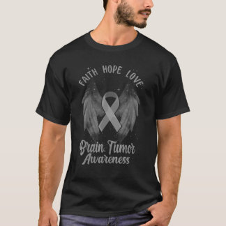 Camiseta Sensibilização Do Tumor Cerebral Glioblastoma Azul