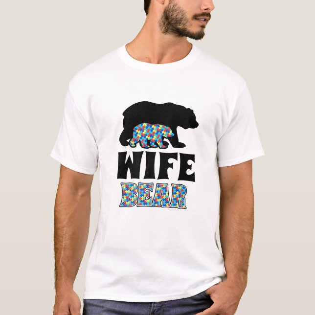 Camiseta Sensibilização do Urso Esposa (Frente)