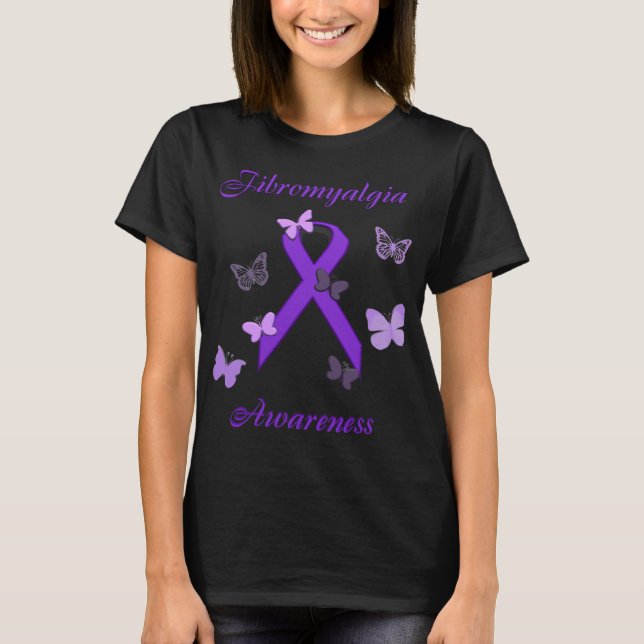 Camiseta Sensibilização Doença Invisível Roxa (Frente)
