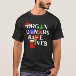 Camiseta Sensibilização dos doadores de órgãos de Natal e d