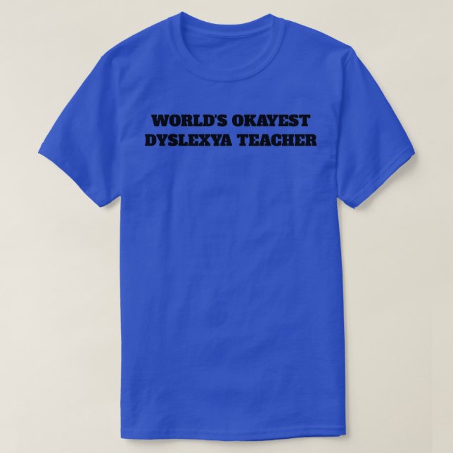 Camiseta Sensibilização dos professores para a dislexia mai (Frente do Design)