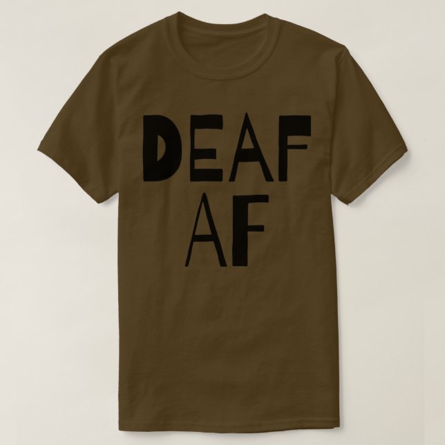 Camiseta SENSIBILIZAÇÃO DOS surdos AF (Frente do Design)