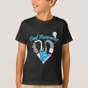 Camiseta Sensibilização dos surdos - Ajudas auditivas - Imp