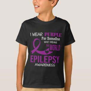 Camiseta Sensibilização Epilepsia Eu Visto Roxo Para Meu Al