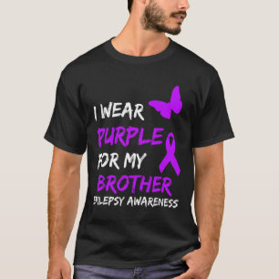 Camiseta Sensibilização Epilepsia Eu Visto Roxo Para Meu Ir
