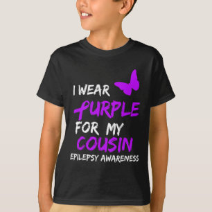 Camiseta Sensibilização Epilepsia Eu Visto Roxo Para Minha