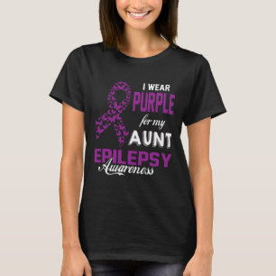 Camiseta Sensibilização Epilepsia Eu Visto Roxo Para Minha
