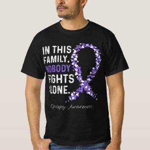 Camiseta Sensibilização Epilepsia Nesta Família Ninguém Lut