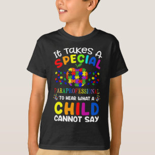 Camiseta Sensibilização Especial do Autismo Paraprofissiona
