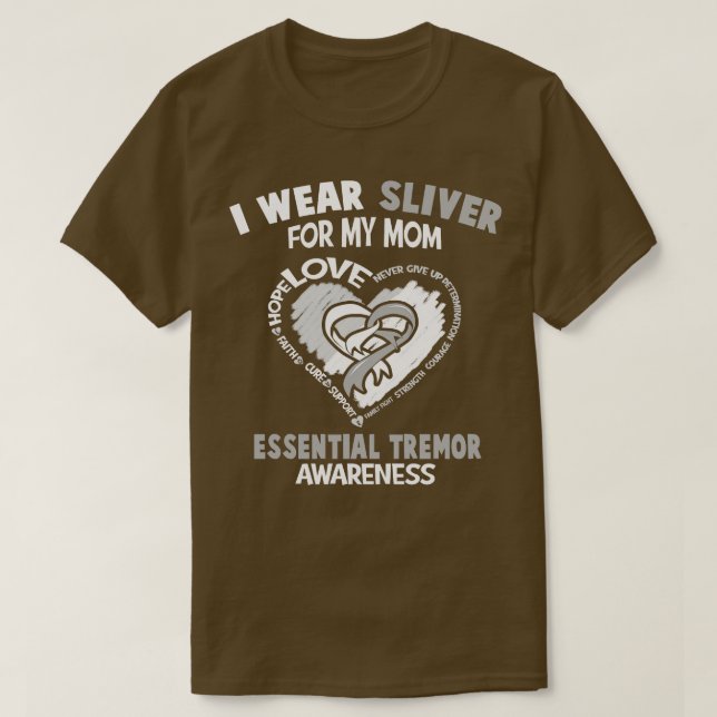 Camiseta Sensibilização Essencial Para O Tremor Eu Visto Sl (Frente do Design)