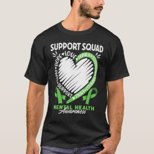 Camiseta Sensibilização Eu Apoio Depressão Esquadrão I E Me