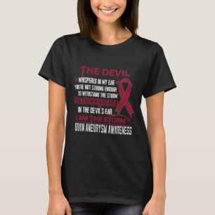 Camiseta Sensibilização Eu Sou O Diabo Da Tempestade