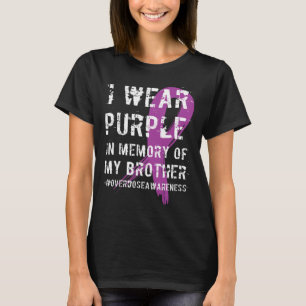 Camiseta Sensibilização Excessiva Memória Roxa Do Meu Irmão