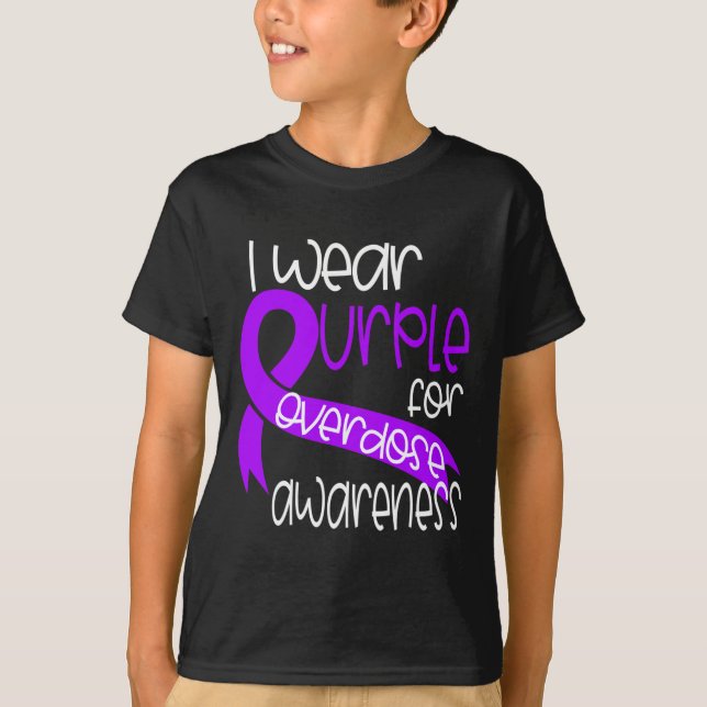 Camiseta Sensibilização Fita Roxa Vício 2 (Frente)