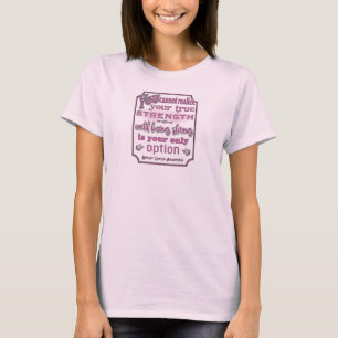 Camiseta Sensibilização/Força do Cancer da Mama