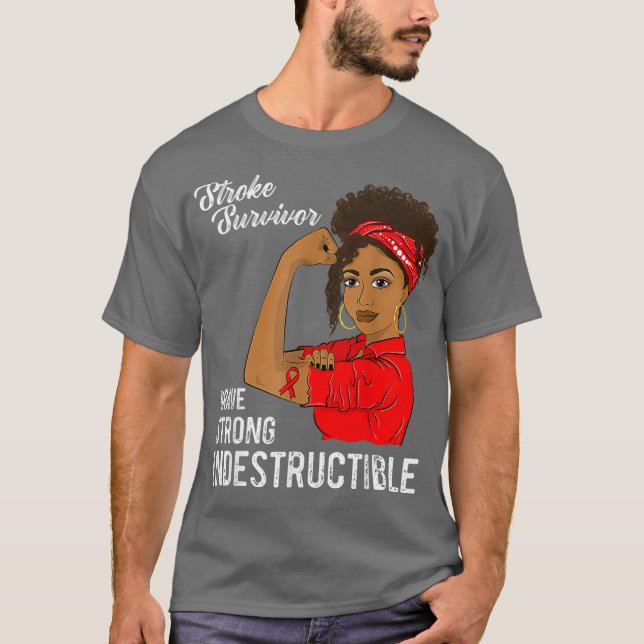 Camiseta Sensibilização Indestrutível dos Guerreiros Sobrev (Frente)