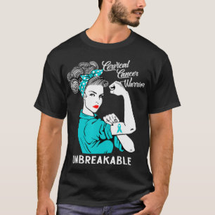 Camiseta Sensibilização inseparável do guerreiro do Canc
