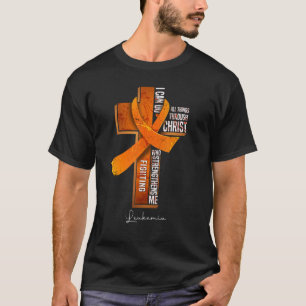 Camiseta Sensibilização Laranja Fita Cristã Cruz 1