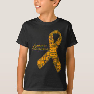 Camiseta Sensibilização Laranja Fita Lutar Esperança Curta
