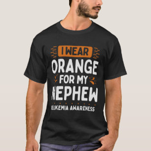 Camiseta Sensibilização Laranja Fita Tio Tia Sobrinho