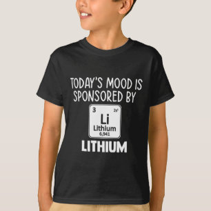 Camiseta Sensibilização mental divertida Citação Tee Lithiu