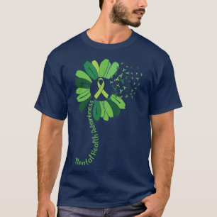 Camiseta Sensibilização Mental Fita Verde Girassol3479