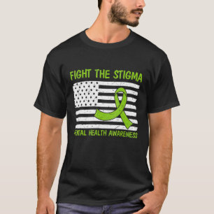 Camiseta Sensibilização Mês Para A Saúde Mental Combater O