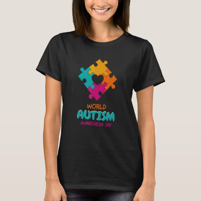 Camiseta Sensibilização Mundial para o Autismo 2 de abril d (Frente)