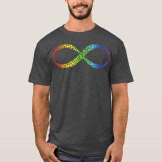 Camiseta Sensibilização Neurodivergente Infinidade Arco-Íri
