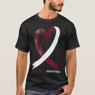 Camiseta Sensibilização Oral para o Cancer Mês 2024 Pescoço