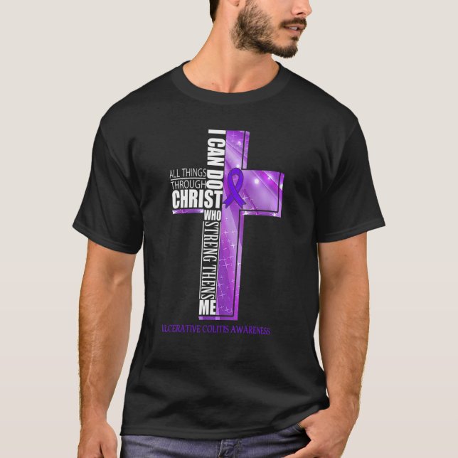 Camiseta Sensibilização para a Colite Ulcerosa - Cruz Crist (Frente)