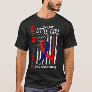 Camiseta Sensibilização para a DCC Filha Menina Doença Card