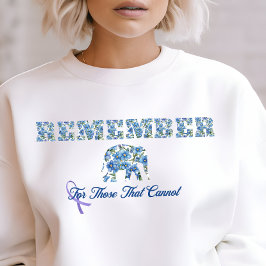 Camiseta Sensibilização para a demência do mal de Alzheimer
