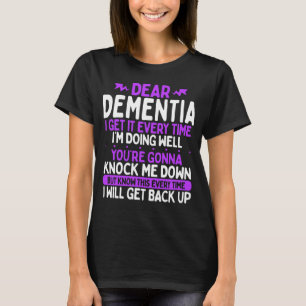 Camiseta Sensibilização para a demência Mês Alzheimer Roxo