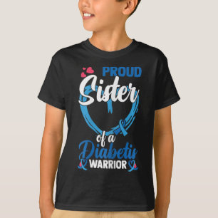 Camiseta Sensibilização Para A Diabetes Irmã Orgulhosa De U