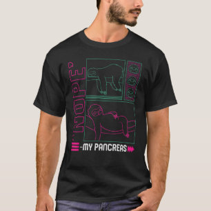 Camiseta Sensibilização para a diabetes Mês T1d Guerreiro N