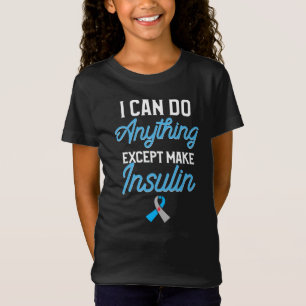 Camiseta Sensibilização Para A Diabetes Tipo 1 Posso Fazer