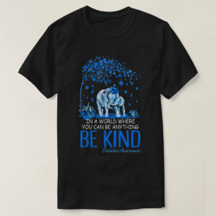 Camiseta Sensibilização para a diabetes tipo 1 Seja tipo el
