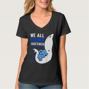 Camiseta Sensibilização para a diabetes Todos lutamos junto