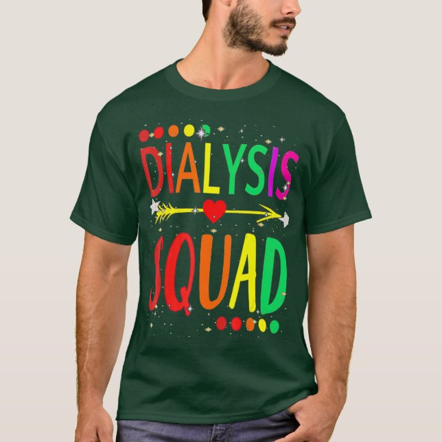 Camiseta Sensibilização para a diálise em Esquadrão de Hemo (Frente)