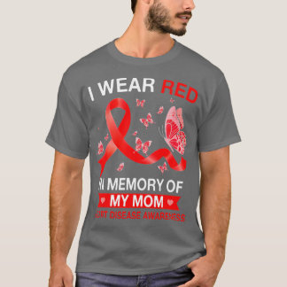 Camiseta Sensibilização para a Doença Cardíaca Eu Visto Bor