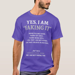 Camiseta Sensibilização Para A Doença De Parkinsons Eu Esto