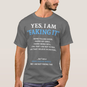 Camiseta Sensibilização Para A Doença Dos Graves Estou A Fa