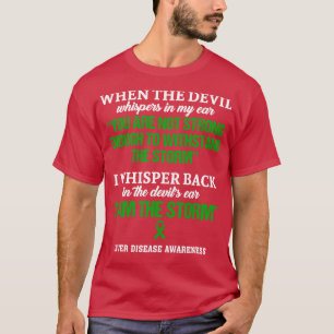 Camiseta Sensibilização Para A Doença Hepática Eu Sou A Tem